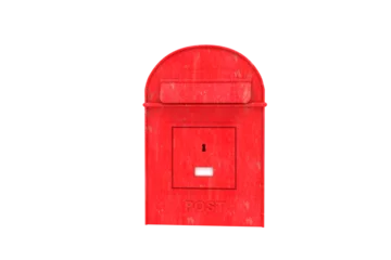 Fotobehang Illustrative image of red mailbox  © vectorfusionart