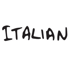 Digital image of italian text