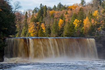 Tahquamenon Falls in autumn, Michigan