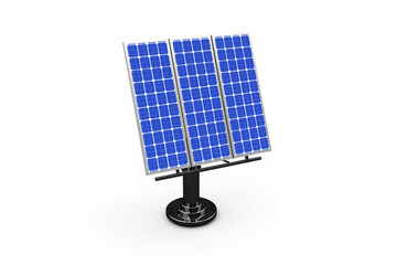 Blue 3D solar panel