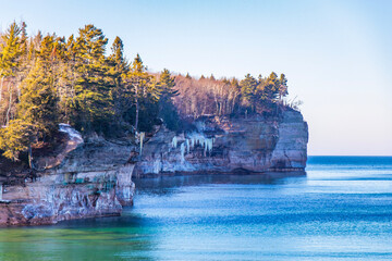 Pictured Rocks National Lakeshore cliffs