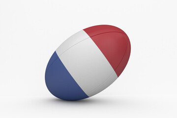 Fototapeta premium French flag rugby ball