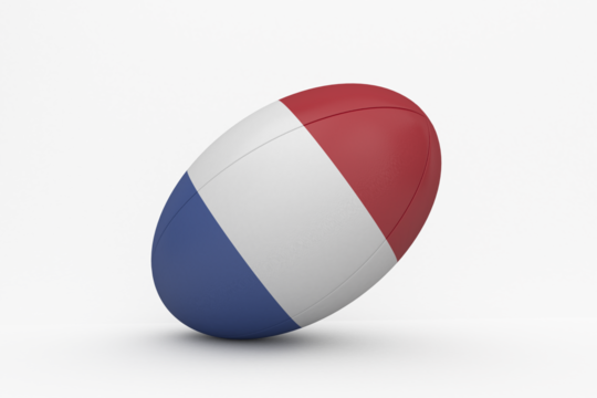 French flag rugby ball - Powered by Adobe
