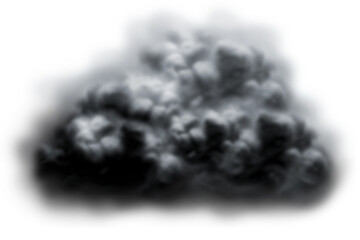 Digital composite of storm cloud 