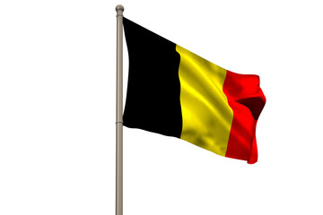 Digitally generated belgium national flag