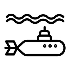 Obraz premium submarine icon