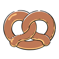手描きのプレッツェル