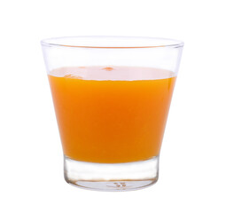 Orange juice in glass transparent png