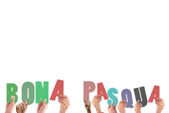 Hands holding up bona pasqua