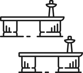 Jainism religion symbol, paduka footwear Jain icon