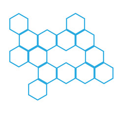 Hexagon patterned molecular structure