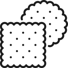 Crackers crispy cookies, fastfood snacks, chips