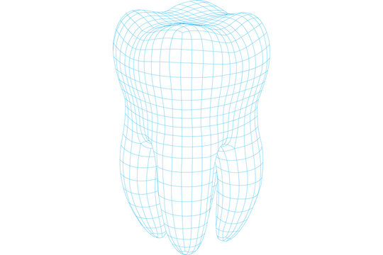Digitally generated image of a teeth