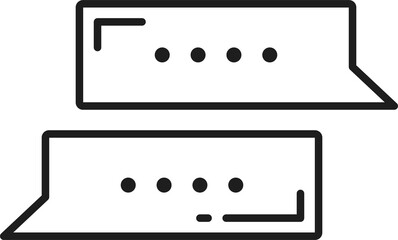 Abstract memo dialog message doodle, speech bubble