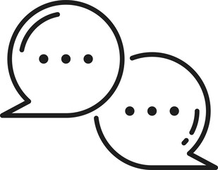 Dialog message doodle speech bubble abstract memo