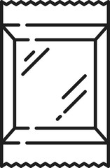 White blank foil food doy pack isolated pouch bag