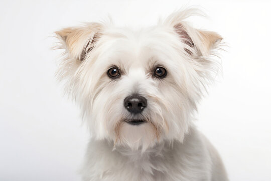 west highland white terrier puppy, portrait of a dog