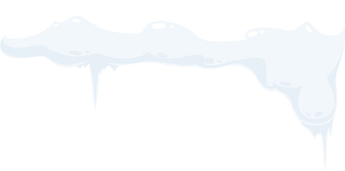 Snow cap, snowball and snowdrift, snowy roof