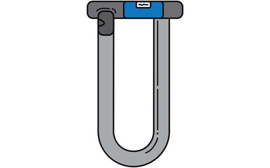 Digital image of  bicycle lock