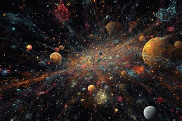 Obraz na płótnie Canvas The Ultimate Fusion: When Universes Collide 9