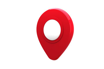 Close-up of red navigation pointer