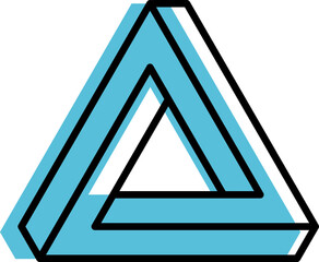 Trendy figure, memphis triangle geometric shape