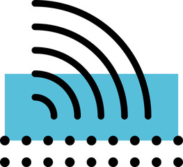 Memphis geometric shape, minimalist design sign