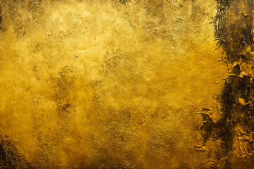 gold yellow colored peeling paint concrete cement stucco abstract texture, industrial chic, generative ai