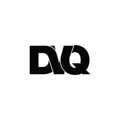 DVQ letter monogram logo design vector