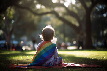 Trans Kids - Rainbow Toddler - obrazy, fototapety, plakaty