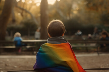 Trans Kid - Rainbow Toddler - obrazy, fototapety, plakaty