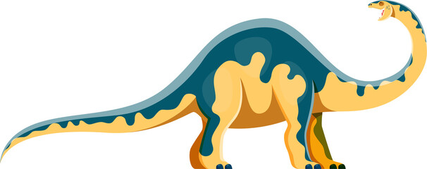 Cartoon Melanorosaurus dinosaur cute character