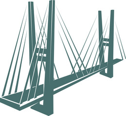 Bridge icon, construction and building technology