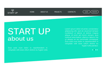 About us page on a startup site
