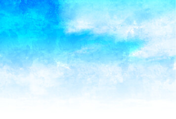 Obraz premium 空 雲 水彩 背景 