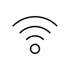 WiFi - Line Vector Icon illustration on white background.eps