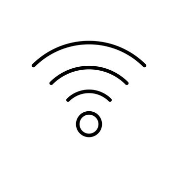 WiFi - Line Vector Icon illustration on white background.eps