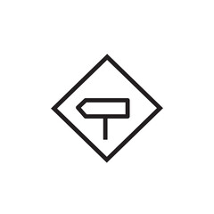 Major Cross Road Outline Icon