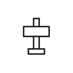 Navigation Sign Traffic Outline Icon