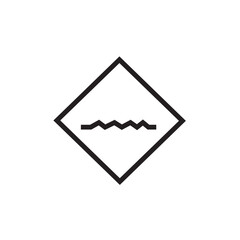 Traffic Sign Board Outline Icon