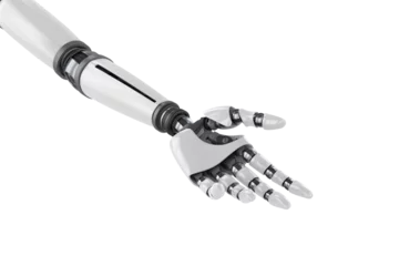 Gordijnen Shiny robot hand © vectorfusionart