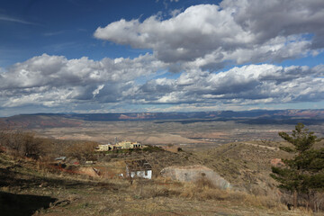 landscape of the mountains