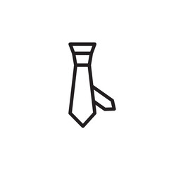 Clothes Fashion Tie Outline Icon