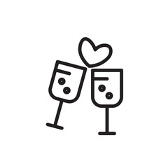 Cheers Drink Toast Outline Icon