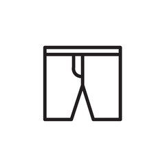 Fashion Nicker Sewing Outline Icon