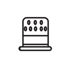 Fashion Sewing Thimble Outline Icon