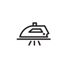 Iron Ironing Sewing Outline Icon