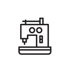 Household Machine Sewing Outline Icon