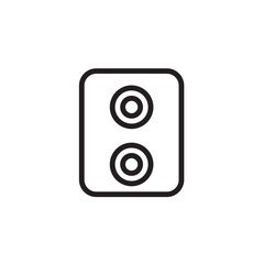 Loud Speaker Music Outline Icon
