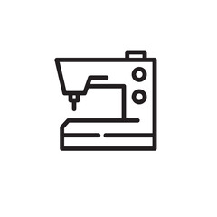 Machine Sew Sewing Outline Icon